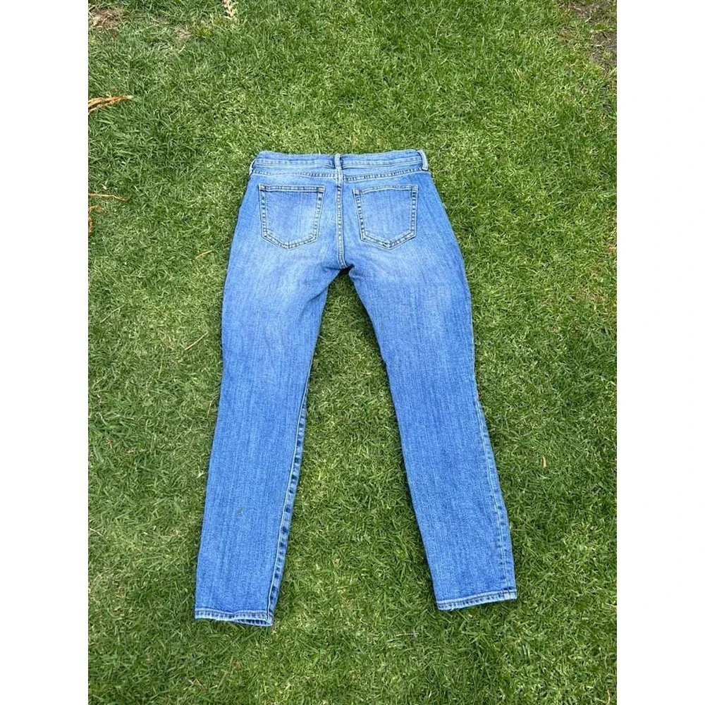 Gap 1969 Authentic True Skinny Distressed Medium Wash Jeans Womens 27s Y2K - Picture 10 of 10
